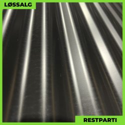 Sinus 18 - Restparti - 3000 mm - 0,4 mm - Sort