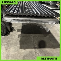 Sinus 18 - Restparti - 3000 mm - 0,4 mm - Sort