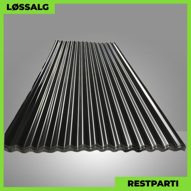 Sinus 18 - Restparti - 3000 mm - 0,4 mm - Sort