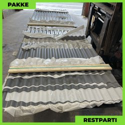 Sinus 18 - Restparti - 77 stk. af 150-4240 mm - Antracitgr - 135 m