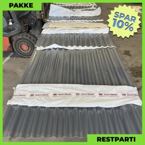 Sinus 18 - Restparti - 77 stk. af 150-4240 mm - Antracitgr� - 135 m�