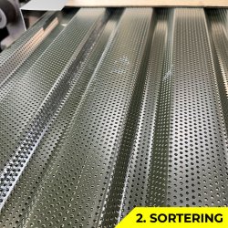 Trapez MVP 21 Perforeret - 2. sortering - 27 stk. af 3500 mm - Mrkegrn - 97,8 m&sup2;