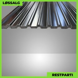 Trapezplade MTP 21 - Restparti - 5500 mm - 0,45 mm - Sort