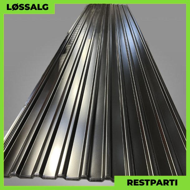Trapezplade MTP 21 - Restparti - 5500 mm - 0,45 mm - Sort
