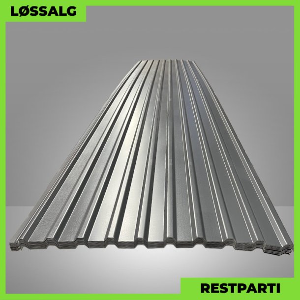 Trapezplade MTP 21 - Restparti - 6000 mm - 0,6 mm - Mat Grafitgr