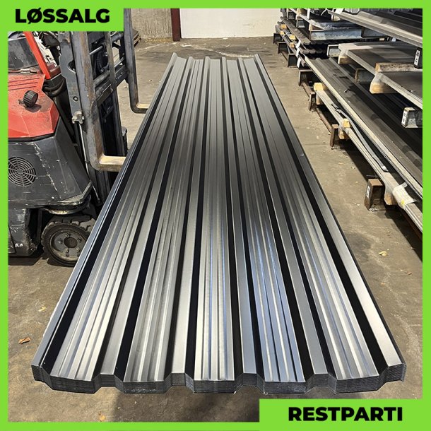 Trapez MTP 35R m/ dug - Restparti - 4900 mm - Sort