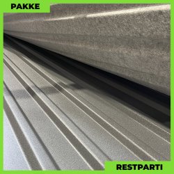 Trapezplade MTP 21 m/ dug - Restparti - 8 stk. af 5000 mm - 0,5 mm - Mat Grafitgr - 41,4 m