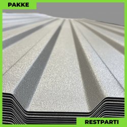 Trapezplade MTP 21 m/ dug - Restparti - 8 stk. af 5000 mm - 0,5 mm - Mat Grafitgr - 41,4 m