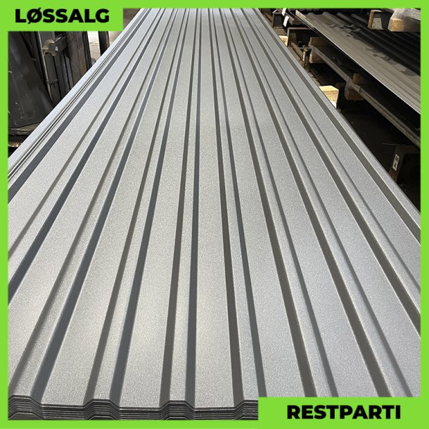 Trapezplade MTP 21 m/ dug - Restparti - 5000 mm - 0,5 mm - Grafitgr Mat