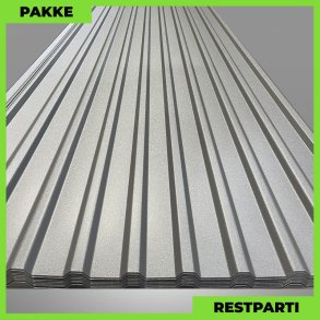 Trapezplade MTP 21 m/ dug - Restparti - 8 stk. af 5000 mm - 0,5 mm - Mat Grafitgr - 41,4 m²