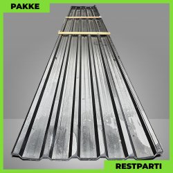 Trapezplade MTP 35R m/ dug - Restparti - 8 stk. af 7500 mm - 0,65 mm - Sort - 62,1 m�