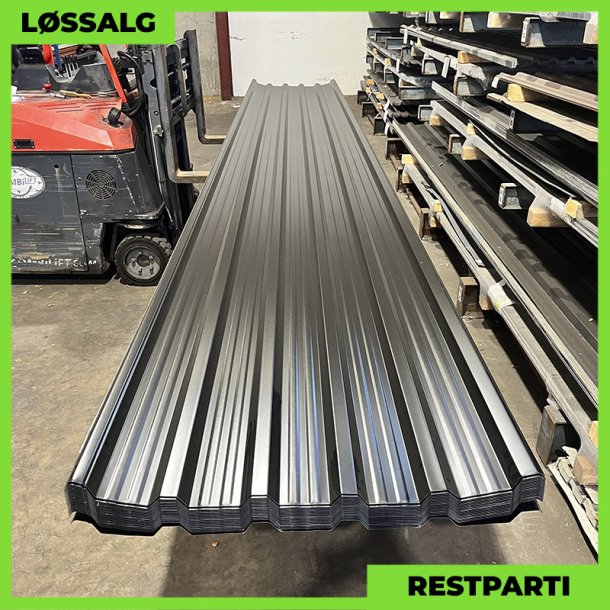 Trapez MTP 35R m/ dug - Restparti - 7500 mm - Sort