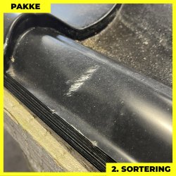 Teglstensprofil Traditionel m/ dug - 2. sortering - 14 stk. af 6000 mm - Sort - 90,7 m&sup2;