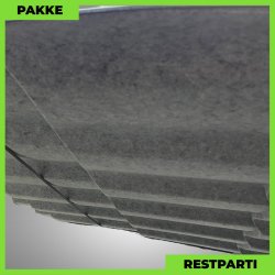 Teglstensprofil Traditionel m/ dug - Restparti - 5 stk. af 4930 mm - 0,5 mm - Sort - 26,6 m�