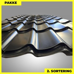 Teglstensprofil Traditionel m/ dug - 2. sortering - 27 stk. af 4930 mm - Sort - 143,7 m&sup2;