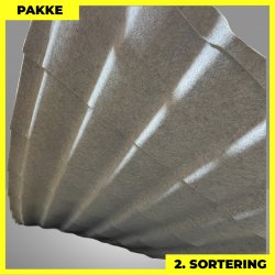 Teglstensprofil Traditionel m/ dug - 2. sortering - 27 stk. af 4930 mm - Sort - 143,7 m&sup2;