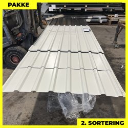 Trapez MVP 21 - 2. sortering - 26 stk. af 1200-3960 mm - Sort - 76,8 m