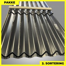 Sinus 35 m/ markering - 2. sortering - 50 stk. af 4490 mm - Sort - 224,5 m�