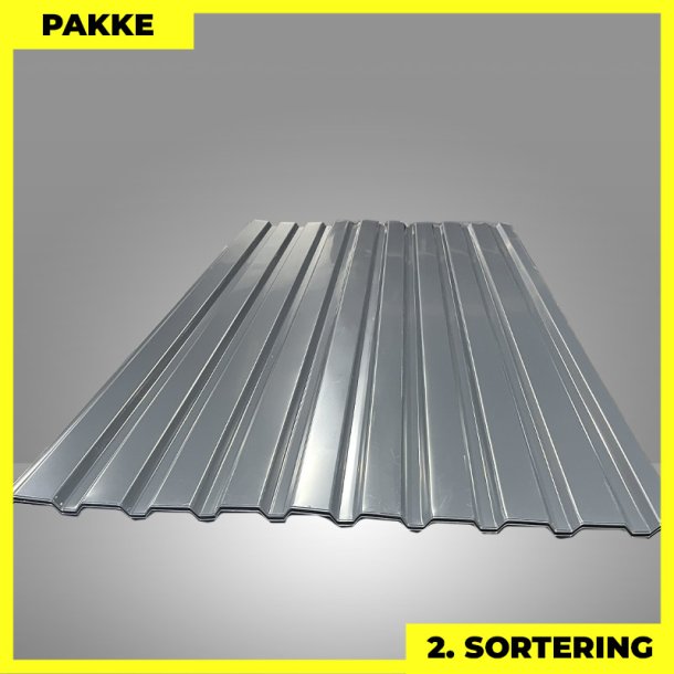 Trapezplade MVP 21 - Vg - 2. sortering - 13 stk. af 2240 mm - Antracitgr - 30,1 m&sup2;