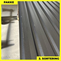 Trapez MVP 20/100 - 2. sortering - 13 stk. af 3800 mm - Sort - 53,1&nbsp;m&sup2;