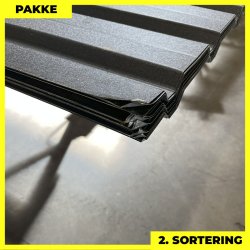 Trapez MVP 20/100 - 2. sortering - 13 stk. af 3800 mm - Sort - 53,1&nbsp;m&sup2;