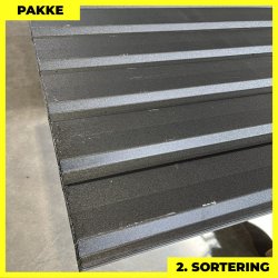 Trapez MVP 20/100 - 2. sortering - 13 stk. af 3800 mm - Sort - 53,1&nbsp;m&sup2;