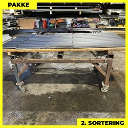 Sinus 35 m/ markering &amp; dug - 2. sortering - 22 stk. af 1600-2600 mm - Sort - 42,2 m&sup2;