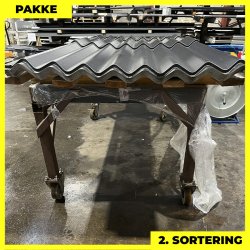 Sinus 35 m/ markering &amp; dug - 2. sortering - 22 stk. af 1600-2600 mm - Sort - 42,2 m&sup2;