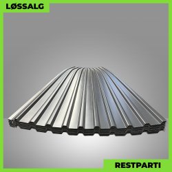 Trapezplade MTP 21 m/ dug - Restparti - 7000 mm - 0,6 mm - Mat Grafitgr