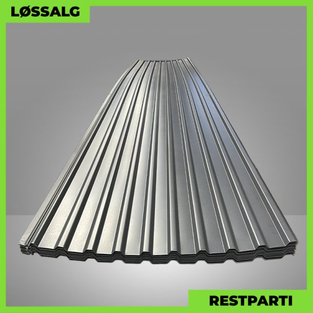 Trapezplade MTP 21 m/ dug - Restparti - 7000 mm - 0,6 mm - Mat Grafitgr