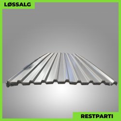 Trapezplade MTP 21 - Restparti - 4200 mm - 0,46 mm - Mrk Silver