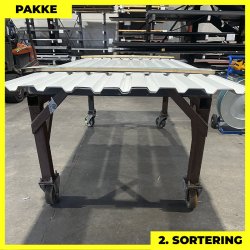 Trapezplade MVP 21 - Vg - 2. sortering - 6 stk. af 3000 mm - Hvid - 18,6 m&sup2;