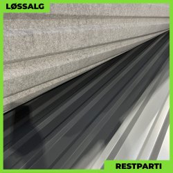 Trapezplade MTP 21 m/ dug - Restparti - 6500 mm - 0,6 mm - Mat Antracitgr