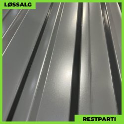 Trapezplade MTP 21 m/ dug - Restparti - 6500 mm - 0,6 mm - Mat Antracitgr