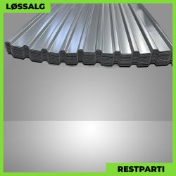 Trapezplade MTP 21 m/ dug - Restparti - 6500 mm - 0,6 mm - Mat Antracitgr