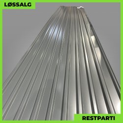 Trapezplade MTP 21 m/ dug - Restparti - 6500 mm - 0,6 mm - Mat Antracitgr