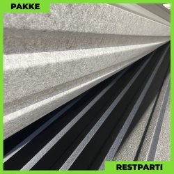 Trapezplade MTP 21 m/ dug - Restparti - 8 stk. af 7000 mm - 0,6 mm - Mat Sort - 57,9 m�