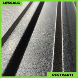 Trapezplade MTP 21 m/ dug - Restparti - 7000 mm - 0,6 mm - Mat Sort