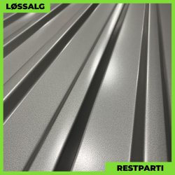 Trapezplade MTP 21 - Restparti - 7000 mm - 0,65 mm - Mrk Silver