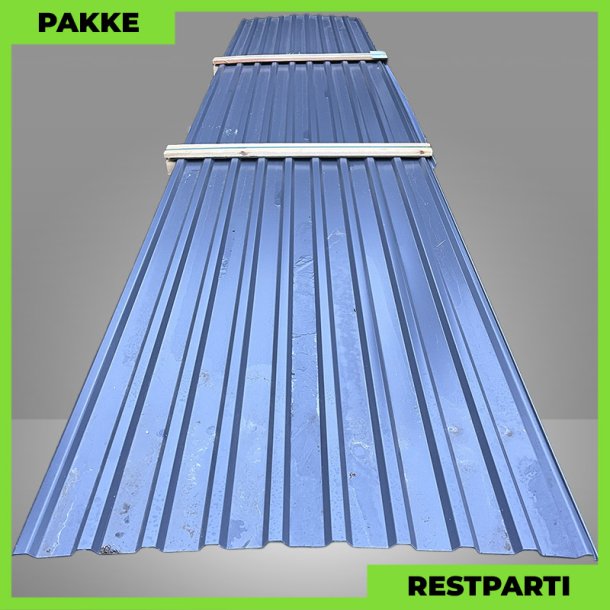 Trapezplade MTP 21 - Restparti - 5 stk. af 5500 mm - 0,5 mm - Antracitgr� - 28,4 m�