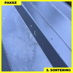 Trapezplade MTP 21 - 2. sortering - 7 stk. af 3750 mm - Antracitgr� - 27,1 m�