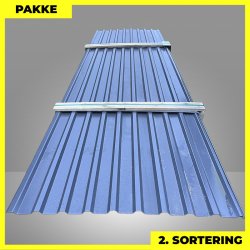 Trapezplade MTP 21 - 2. sortering - 7 stk. af 3750 mm - Antracitgr� - 27,1 m�