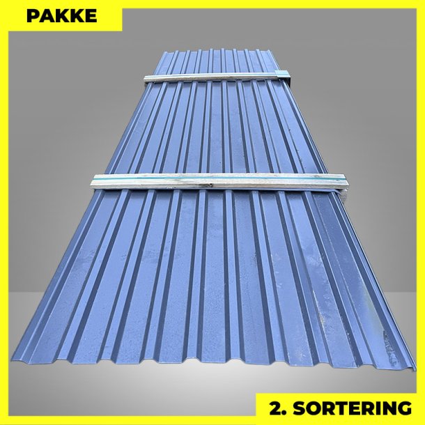 Trapezplade MTP 21 - 2. sortering - 7 stk. af 3750 mm - Antracitgr� - 27,1 m�