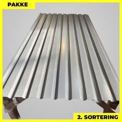 Trapezplade MVP 21 - Vg - 2. sortering - 4 stk. af 2250 mm - Antracitgr - 9,3 m