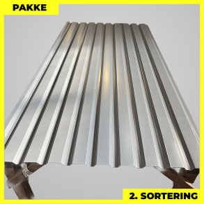 Trapezplade MVP 21 - Vg - 2. sortering - 4 stk. af 2250 mm - Antracitgr - 9,3 m²