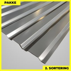 Trapezplade MVP 21 - Vg - 2. sortering - 4 stk. af 2250 mm - Antracitgr - 9,3 m