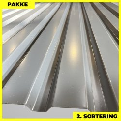 Trapezplade MVP 21 - Vg - 2. sortering - 4 stk. af 2250 mm - Antracitgr - 9,3 m