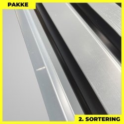 Trapezplade MVP 21 - Vg - 2. sortering - 4 stk. af 2250 mm - Antracitgr - 9,3 m