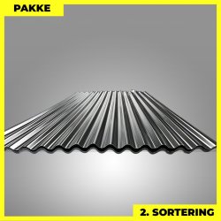 Sinus 18 - 2. sortering - 13 stk. af 3000 mm - Sort - 41,4 m&sup2;