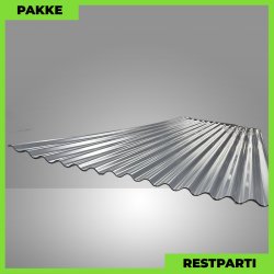 Sinus 18 - Restparti - 7 stk. af 3500 mm - Antracitgr - 26 m&sup2;